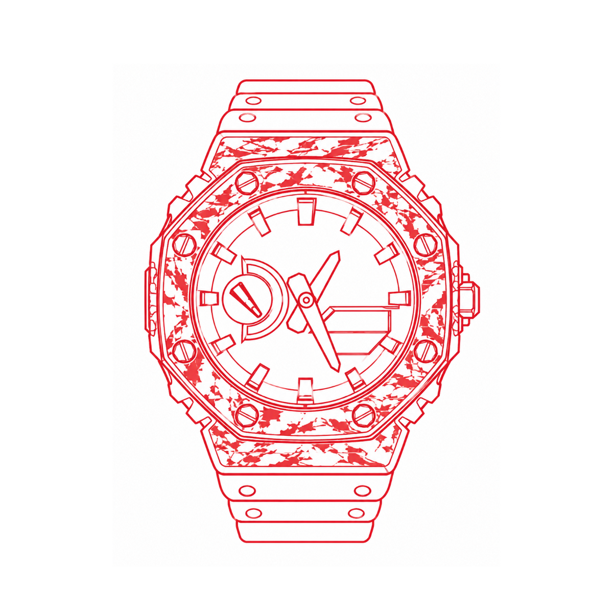 Custom G-Shock Watches (Carbon Fiber)