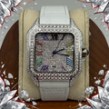 VVS1 Moissanite Ghost Series Stainless Steel Mechanical Watch - GRA CERTIFIED (White/Silver)
