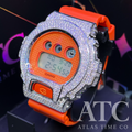 VVS1 Moissanite G-Shock DW6900GL-4DR "Lucky Drop" Watch - GRA CERTIFIED