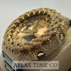 VVS1 Moissanite G-Shock GA-2100GB-1A Watch - GRA CERTIFIED