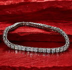 5MM VVS1 Moissanite Tennis Bracelet GRA CERTIFIED - 316L Stainless Steel