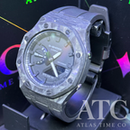 Forged Carbon Fiber G-Shock GA-2100-7A Custom Watch (Black)