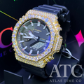 VVS1 Moissanite G-Shock GA-2100-RL Watch - GRA CERTIFIED