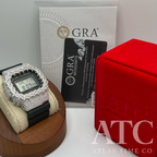 VVS1 Moissanite G-Shock DW-5600RS-8 Watch - GRA CERTIFIED