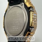 VVS1 Moissanite G-Shock GA-2100VB-1A Watch - GRA CERTIFIED - FULL BAGUETTE