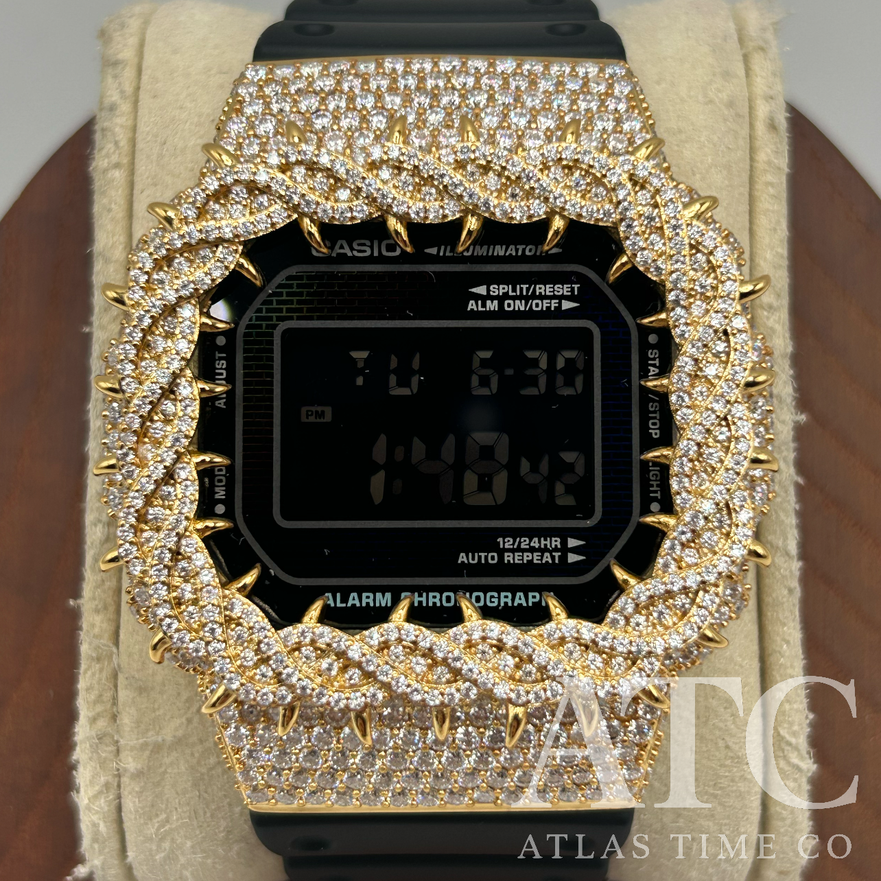 VVS1 Moissanite G-Shock DW-5600RW-1 Watch - GRA CERTIFIED