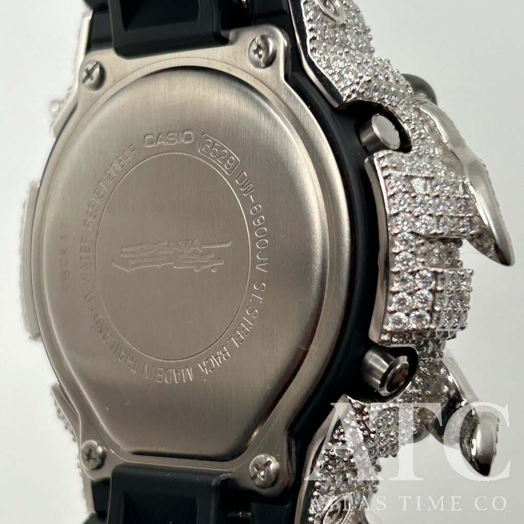VVS1 Moissanite G-Shock X Joshua Vides DW6900JV-1 Watch - GRA CERTIFIED