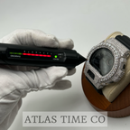VVS1 Moissanite G-Shock DW6900MS-1 Watch - GRA CERTIFIED