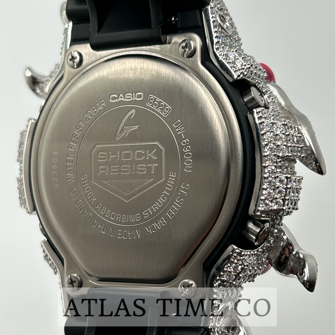 VVS1 Moissanite G-Shock ENAMEL SERIES (PINK) DW6900-1V Watch - GRA CERTIFIED
