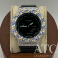 VVS1 Moissanite G-Shock GA2100K-1A Watch - GRA CERTIFIED