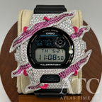 VVS1 Moissanite G-Shock ENAMEL SERIES (PINK) DW6900-1V Watch - GRA CERTIFIED