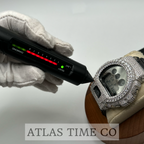 VVS1 Moissanite G-Shock DW-6900SK-1 Watch - GRA CERTIFIED