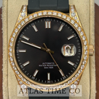 VVS1 Moissanite Ghost Series Stainless Steel Mechanical Watch - GRA CERTIFIED (Gold/Black)