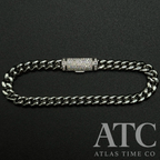 6MM VVS1 Moissanite Cuban Link Bracelet GRA CERTIFIED - 316L Stainless Steel