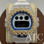 VVS1 Moissanite G-Shock DW-6900HDS-7A1DR Watch - GRA CERTIFIED