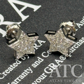 Star VVS1 10mm Moissanite Earrings GRA CERTIFIED - 925 Sterling Silver