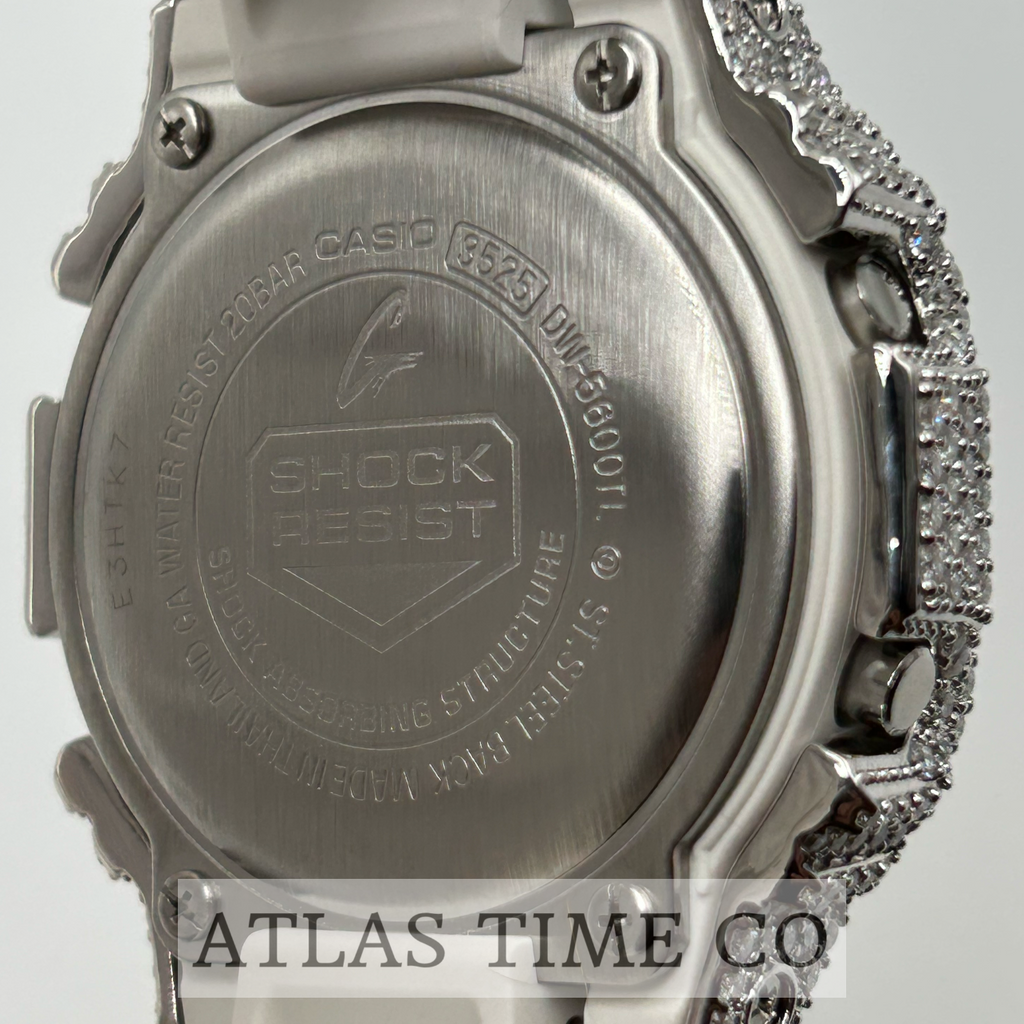 VVS1 Moissanite G-Shock DW-5600TL-7 Watch - GRA CERTIFIED