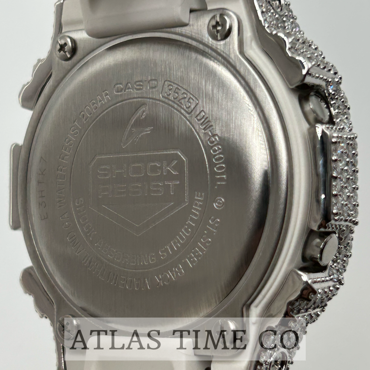 VVS1 Moissanite G-Shock DW-5600TL-7 Watch - GRA CERTIFIED