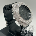 VVS1 Moissanite G-Shock GA-2100-1A1 Watch - GRA CERTIFIED