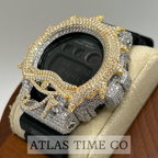 VVS1 Moissanite G-Shock DW6900MS-1 Watch - GRA CERTIFIED - EYE OF HORUS