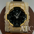 VVS1 Moissanite G-Shock GA100LA8 Watch - GRA CERTIFIED