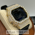 VVS1 Moissanite G-Shock DW-5600RW-1 Watch - GRA CERTIFIED
