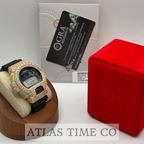 VVS1 Moissanite G-Shock DW6900-1V Watch - GRA CERTIFIED