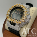 VVS1 Moissanite G-Shock DW6900CF-1 Watch - GRA CERTIFIED