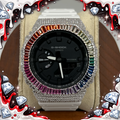 VVS1 Moissanite G-Shock GA-21007A Watch - GRA CERTIFIED - FULL BAGUETTE