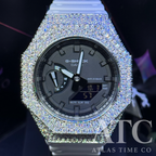 VVS1 Moissanite G-Shock GA-21007A Watch - GRA CERTIFIED