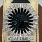 VVS1 Moissanite G-Shock GA-2100VB-1A Watch - GRA CERTIFIED