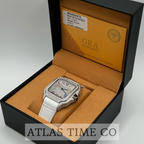 VVS1 Moissanite Ghost Series Stainless Steel Mechanical Watch - GRA CERTIFIED (White/Silver)
