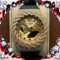 VVS1 Moissanite G-Shock GA-2100GB-1A Watch - GRA CERTIFIED