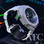 VVS1 Moissanite G-Shock GA-21007A Watch - GRA CERTIFIED