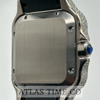 VVS1 Moissanite Ghost Series Stainless Steel Mechanical Watch - GRA CERTIFIED (Silver/Blue)