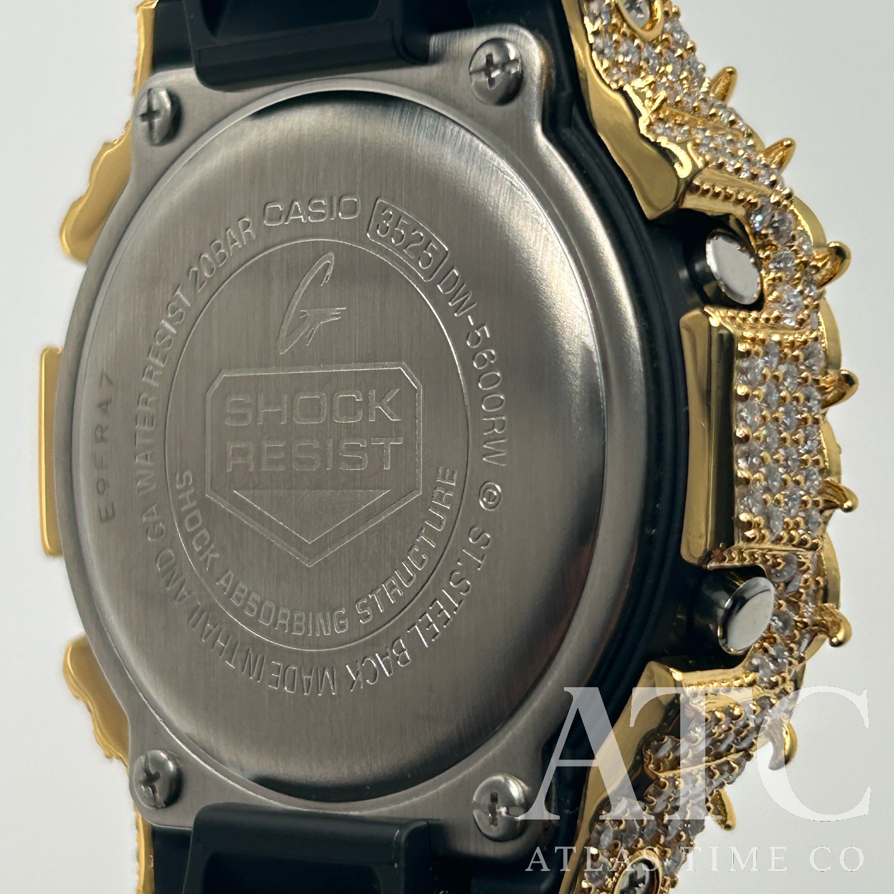 VVS1 Moissanite G-Shock DW-5600RW-1 Watch - GRA CERTIFIED