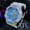 VVS1 Moissanite G-Shock GA-110AS-5A Watch - GRA CERTIFIED