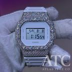 VVS1 Moissanite G-Shock DW-5600WW Watch - GRA CERTIFIED