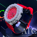 VVS1 Moissanite G-Shock GA-2100-4A Watch - GRA CERTIFIED