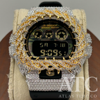 VVS1 Moissanite G-Shock DW6900CF-1 Watch - GRA CERTIFIED