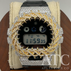 VVS1 Moissanite G-Shock DW6900SK-1 Watch - GRA CERTIFIED