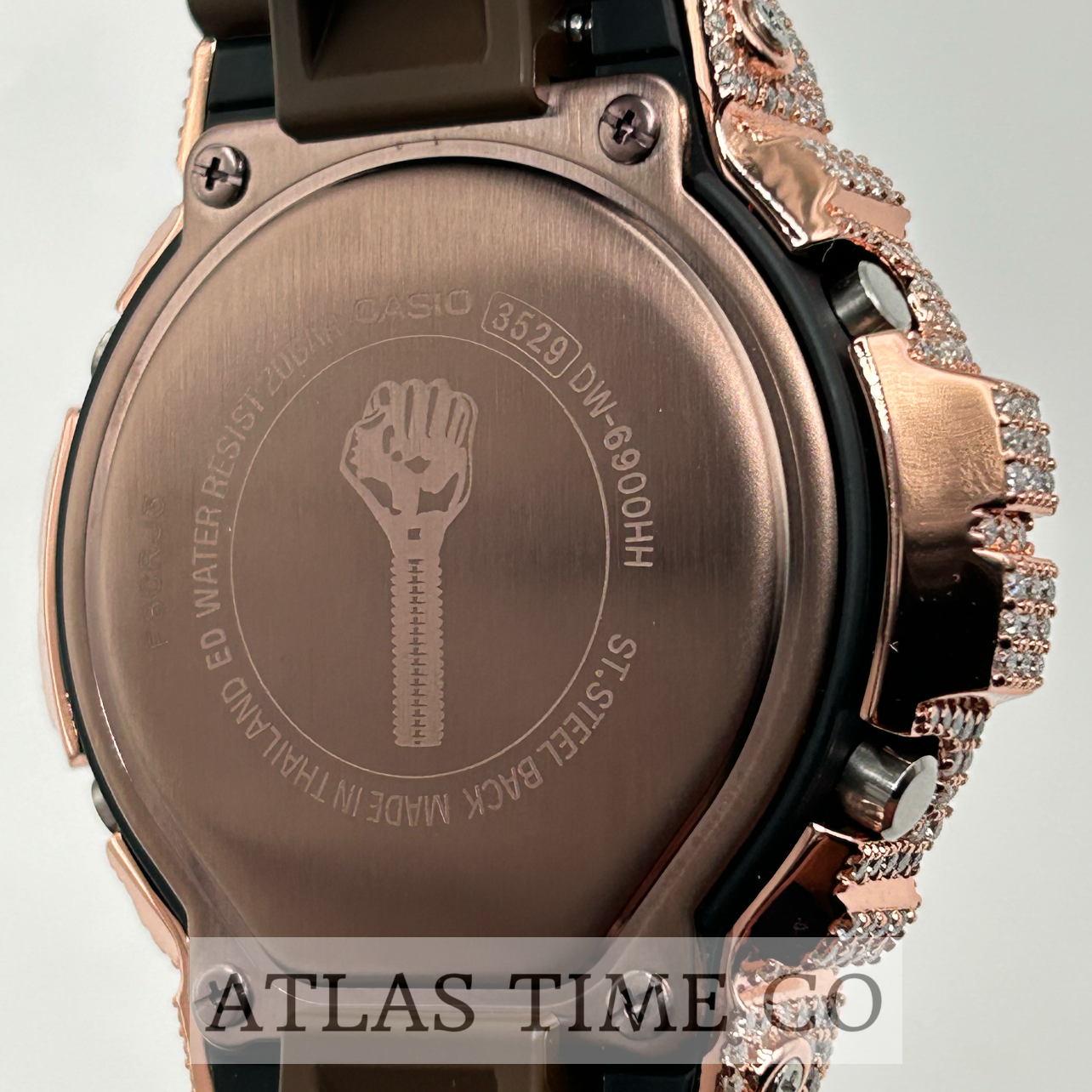 VVS1 Moissanite G-Shock DW6900HH-5 Hardies NYC Special Edition Watch - GRA CERTIFIED