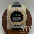 VVS1 Moissanite G-Shock DW6900SK-1 Watch - GRA CERTIFIED