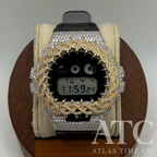 VVS1 Moissanite G-Shock DW6900SK-1 Watch - GRA CERTIFIED