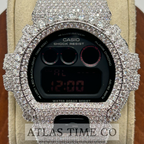 VVS1 Moissanite G-Shock DW6900MS-1 Watch - GRA CERTIFIED