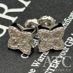 Clover VVS1 10mm Moissanite Earrings GRA CERTIFIED - 925 Sterling Silver