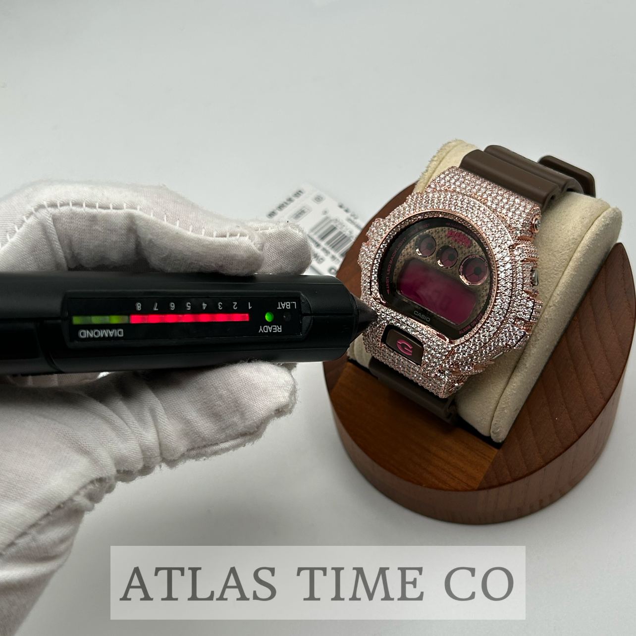 VVS1 Moissanite G-Shock DW6900HH-5 Hardies NYC Special Edition Watch - GRA CERTIFIED