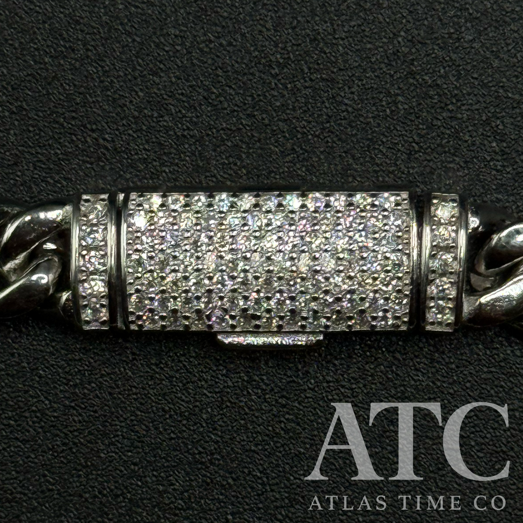 6MM VVS1 Moissanite Cuban Link Bracelet GRA CERTIFIED - 316L Stainless Steel