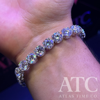 8MM VVS1 Moissanite Tennis Bracelet GRA CERTIFIED - 925 Sterling Silver