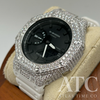 VVS1 Moissanite G-Shock GA-21007A Iced Out Watch - GRA CERTIFIED